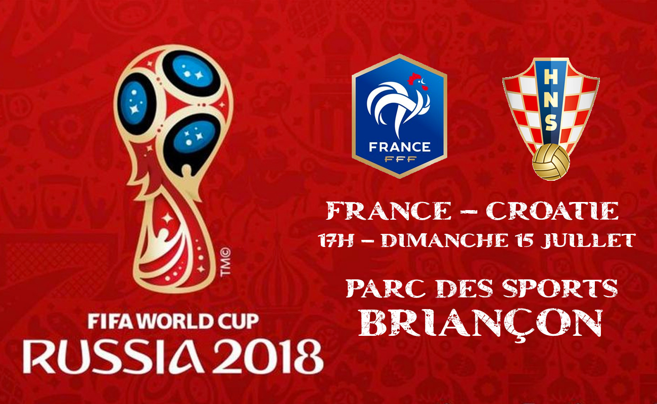 Projection de la finale de la Coupe du Monde de football 2018 France Croatie à Briançon.