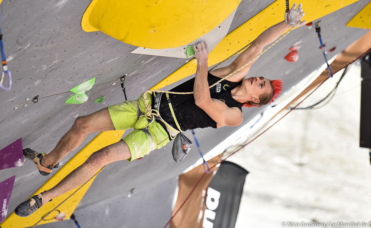 Qualifications coupe du monde d'escalade de difficulté IFSC Mondial de l'escalde